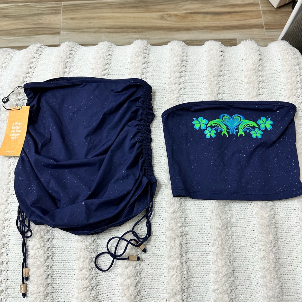 Black Bough, bundle, two sparkling blue tube tops